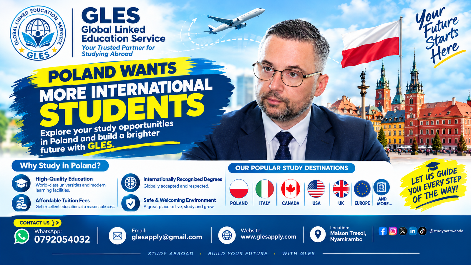 Study in Poland: Explore New Opportunities for International Students with GLES